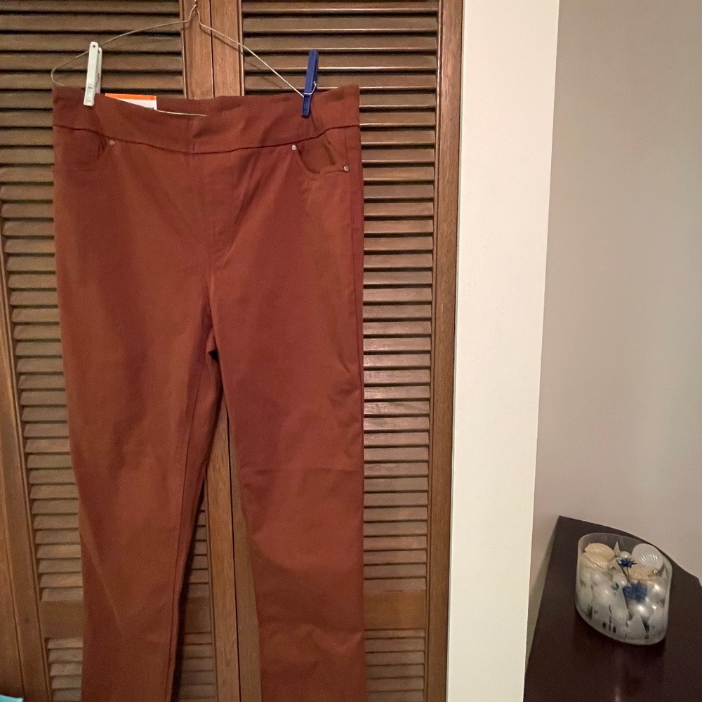 Women’s Up pants, size 16, rust/brown colour